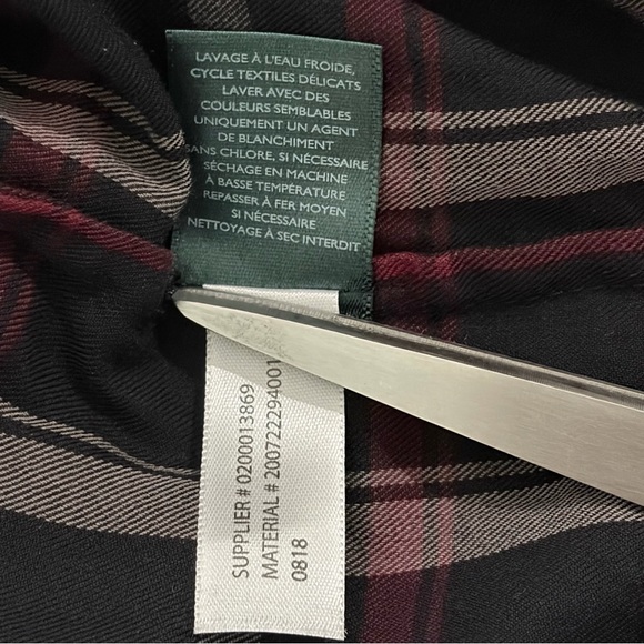 LRL Black & Red Plaid Long Sleeve Dress - Picture 6 of 6